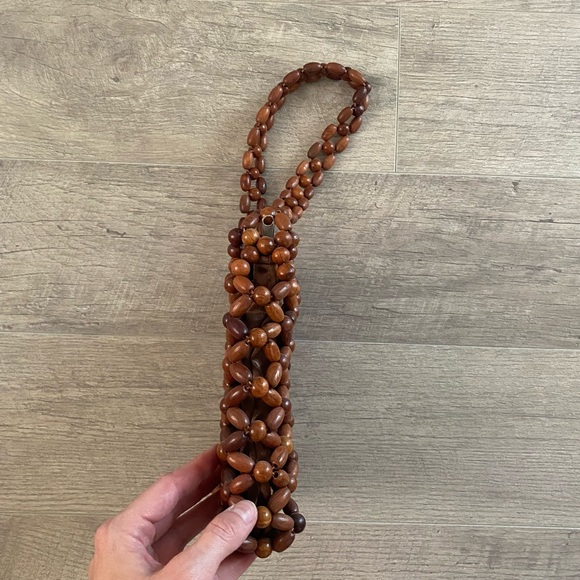 Brown Beaded Handbag - Picture 9 of 9